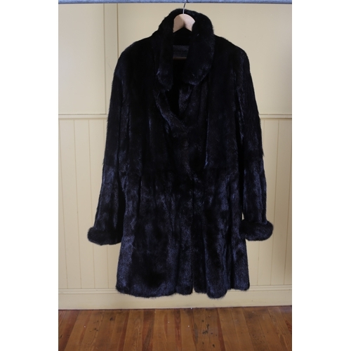 423 - A MINK COAT approximately size 16