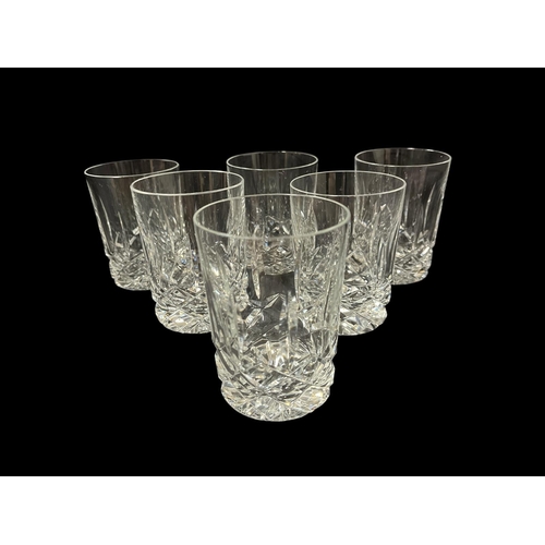 472 - A SET OF SIX WATERFORD CUT GLASS TUMBLERS