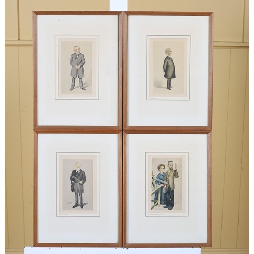 93 - A SET OF FOUR 19TH CENTURY COLOURED PRINTS depicting the seasons in ebonised and parcel gilt frames ... 