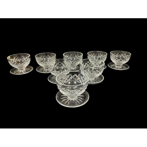 120 - A SET OF EIGHT WATERFORD CUT GLASS SUNDAE DISHES