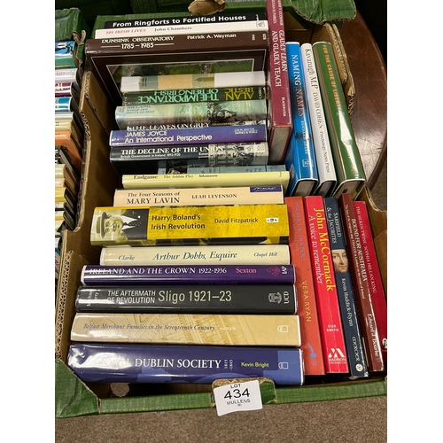 434 - A GOOD BOXED LOT OF IRISH HISTORY AND LITERARY INTEREST