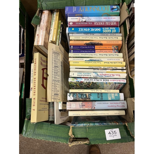 435 - A GOOD BOXED LOT OF MAINLY IRISH LITERARY INTEREST to include some first editions