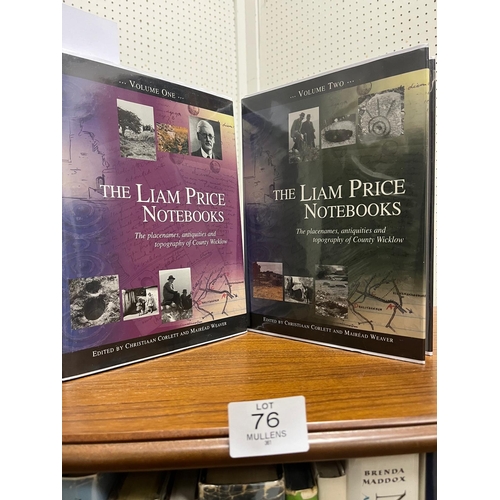 76 - THE LIAM PRICE NOTEBOOKS: The Placenames, Antiquities and Topography of County Wicklow, edited by Ch... 