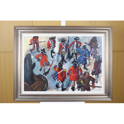 MICHAEL O'DEA Rendezvous Mixed media on paper Signed lower right, dated 1995 78cm (h) x 106cm (w)