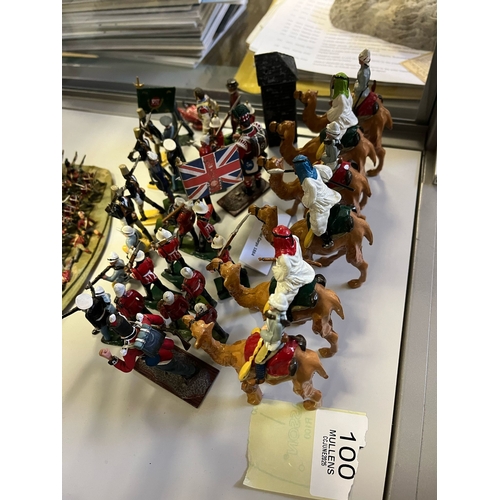 MODEL SOLDIERS: A collection of various lead model soldiers including ...