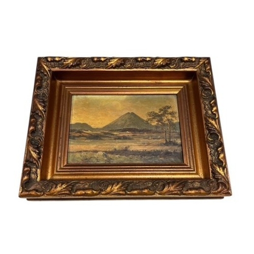 550H - GEORGE GILLLESPIE Mount Errigal, Donegal Oil on board Signed lower left 12cm (h) x 17cm (w)