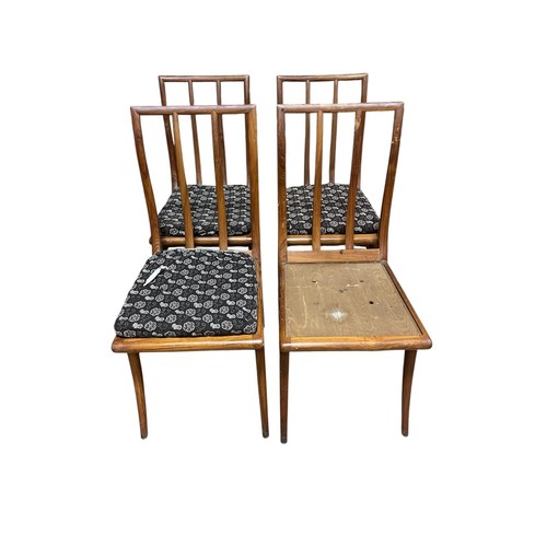 29 - A MAHOGANY AND SATINWOOD INLAID CHEST OF DRAWERS of rectangular the shaped top above two short and t... 