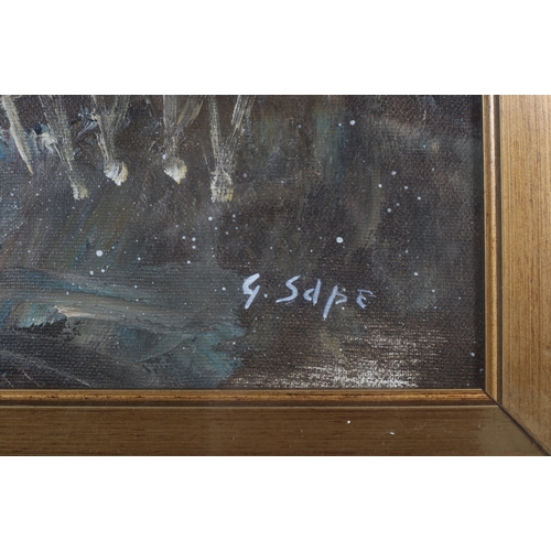 100 - CONTINENTAL SCHOOL
'Almost Home'
Oil on canvas
Indistinctly signed lower right
46cm (h) x 62cm (w)