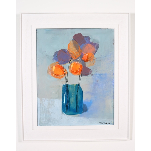 102 - TOM BYRNE
Not a Love Song
Still Life 
Oil on canvas 
Signed lower right 
49cm (h) x 39cm (w)