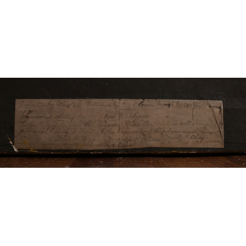 105 - A PAIR OF 19TH CENTURY COLOURED ENGRAVINGS 
Inscribed 'Telemachus, Mentor and Calypso' and  'Telemac... 