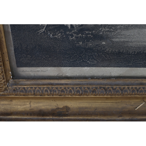 115 - TWO 19TH CENTURY BLACK AND WHITE ENGRAVINGS 
Farmyard Scene with Figures Seated by a Spinning Wheel
... 