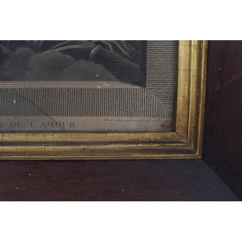 115 - TWO 19TH CENTURY BLACK AND WHITE ENGRAVINGS 
Farmyard Scene with Figures Seated by a Spinning Wheel
... 