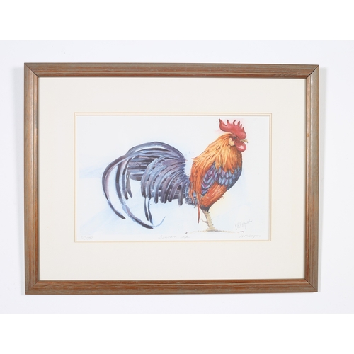 119 - MARY ANN ROGERS 
Bantam Cock 
A coloured print 
Limited edition 
Signed and numbered in the margin 2... 