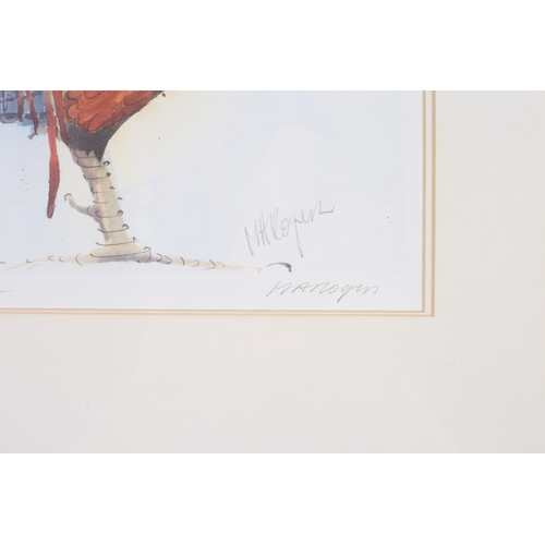 119 - MARY ANN ROGERS 
Bantam Cock 
A coloured print 
Limited edition 
Signed and numbered in the margin 2... 