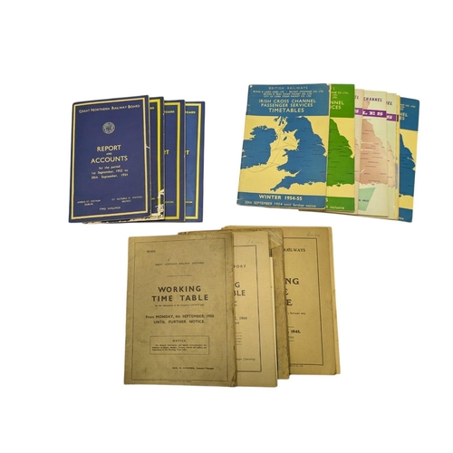 409 - GREAT NORTHERN RAILWAY BOARD REPORTS ON ACCOUNTS for the period 1st September 1953 to 54 together wi... 