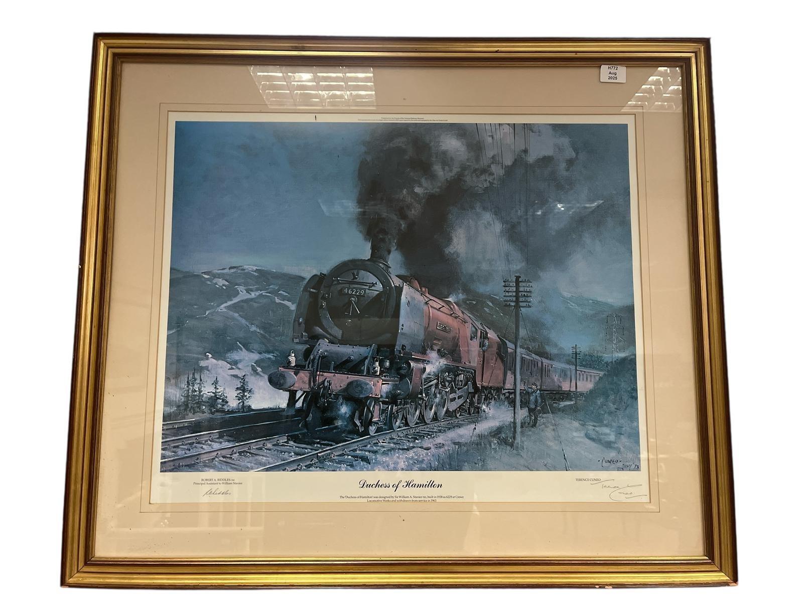 TERENCE CUNEO Duchess of Hamilton Print Limited edition Signed by ...