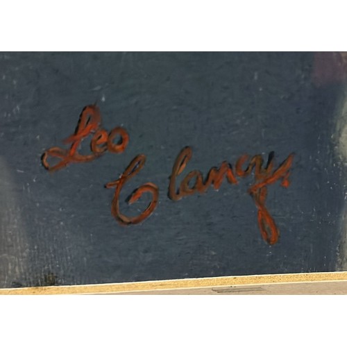 34 - LEO CLANCY
‘The Jockey’
Pastel
Signed lower left
Image: 45cm (h) x 38cm (w) 
Frame: 68cm (h) x 62cm ... 