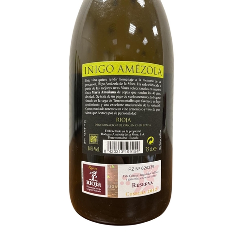 Rioja Reserva White, Inigo, Amezola de la More. Denominacion de Origine ...