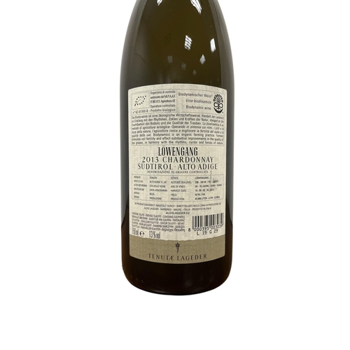 739 - Tenuta Lageder, Lowengang Chardonnay, Alto Adige .. 91 pts 
2013
Alto Adige Italy
1 Bottle