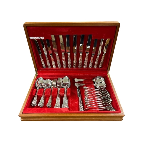 480 - A FORTY-NINE PIECE VINERS OF SHEFFIELD KINGS PATTERN CANTEEN OF CUTLERY