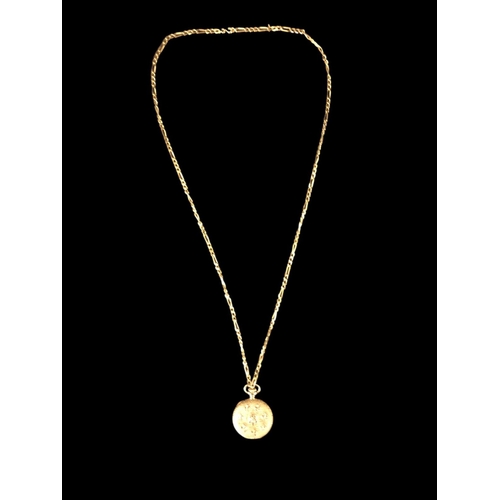 467A - A 14CT GOLD ELGIN LADIES PENDANT POCKETWATCH with fleur de lis motifs and monogrammed cartouche Stam... 