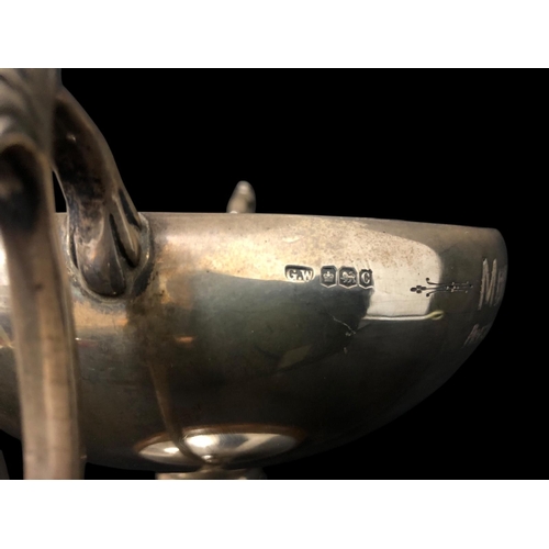 444 - ***WITHDRAWN***AN ENGLISH SILVER TWO-HANDLED TROPHY Sheffield 1920, mark of George Wish & Co. Ltd., ... 