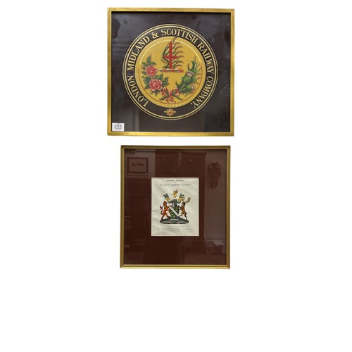 58 - TWO RAILWAY LOCOMOTIVE DIAGRAMS 
Framed and glazed 
Londonderry and Lough Swilly Railway 
Cork, Blac... 
