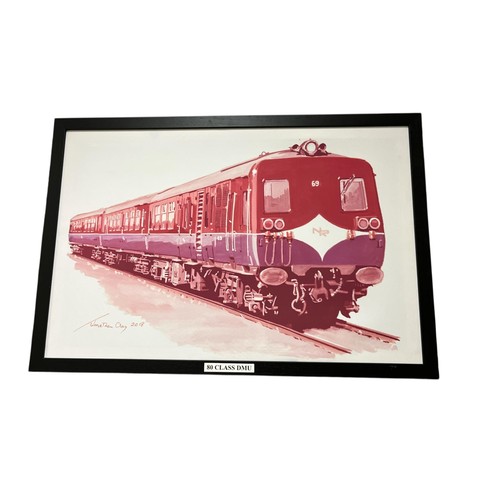 60 - DENIS HILLMAN 
Locomotive named 'Erin'
Oil on board 
Signed lower left 
33cm (h) x 64cm (w), 
TERENC... 
