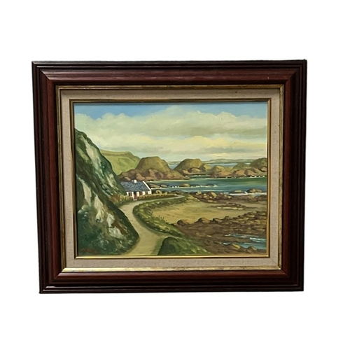 572 - JJ O'NEILL
Seaside Cottage
Oil on canvas
Signed lower left
Image: 39cm (h) x 49cm (w)