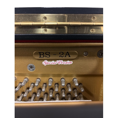 166 - A KAWAI BLACK LACQUERED CASED UPRIGHT PIANO steel frame, over string and under damper Serial No. 198... 