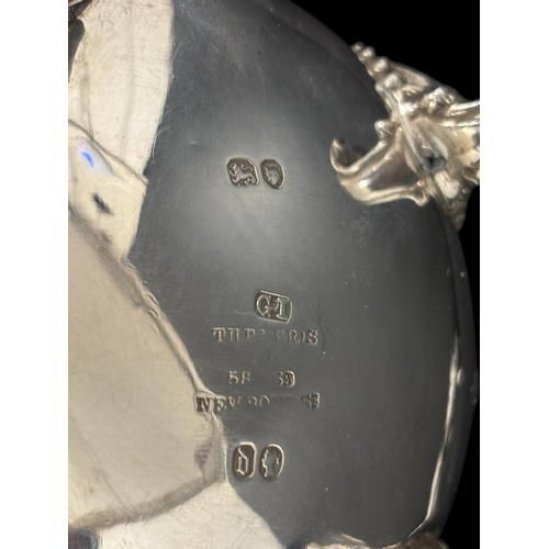 476 - A SET OF FOUR STERLING SILVER SALTS London 1859 642g (20.6 troy ozs.)
probably by George Ivory 
Reta... 