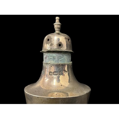478 - A COLLECTION OF STERLING SILVER ITEMS comprising a pepperette stamped 'London 1936' maker's mark 'Ca... 