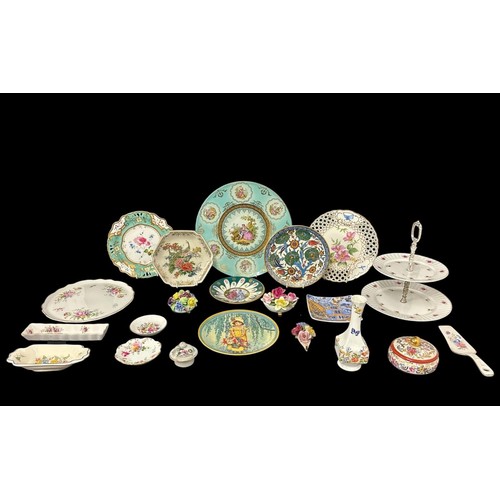 106 - A 19TH CENTURY FRENCH ALABASTER MANTEL CLOCK with hollow-cast gilt metal figure, the movement stampe... 