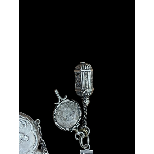 283 - A MISCELLANEOUS COLLECTION to include some small pieces of silver, a French travelling carriage cloc... 