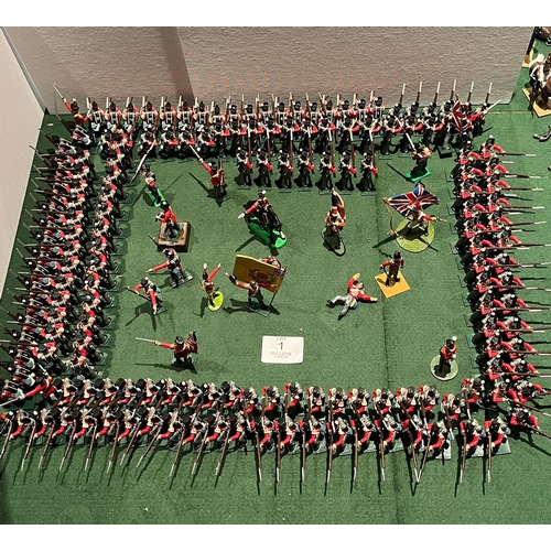 MODEL SOLDIERS: British. Flag bearers, infantry, etc.