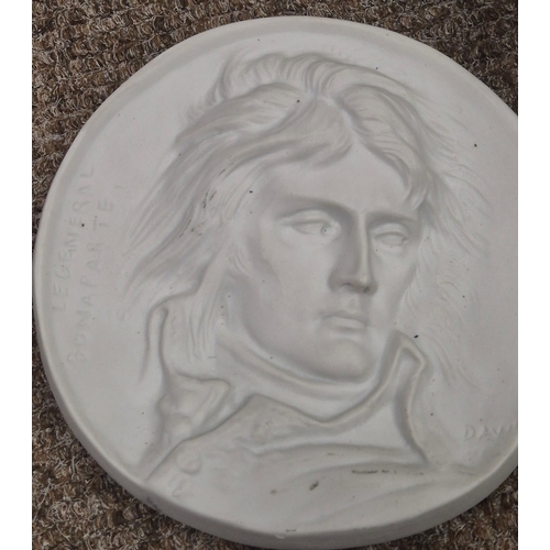 199 - NAPOLEON: A portrait miniature of the Emperor Napoleon in period frame. Indistinctly signed verso. D... 