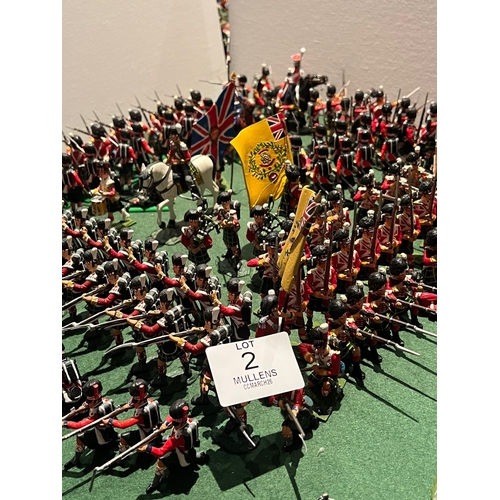 2 - MODEL SOLDIERS: Mainly British riflemen. Napoleonic era.