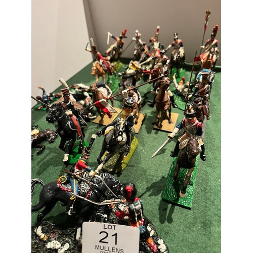 21 - MODEL SOLDIERS: Cavalry. Napoleonic era.