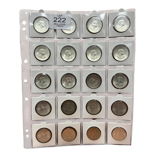 222 - A COLLECTION OF TWENTY 1966 PEARSE TEN SHILLING COINS