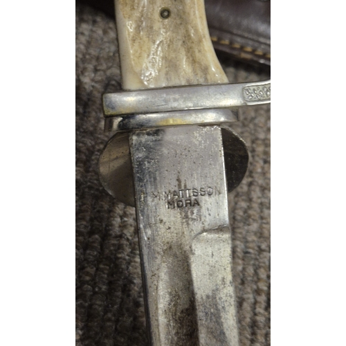 253 - A BOER WAR PERIOD BRITISH LEE METFORD BAYONET in original scabbard with frog together with a Norwegi... 