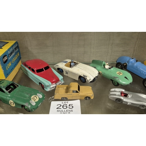 265 - CORGI TOYS: No. 1100 'Carrimore' low loader. In original box. In a yellow and blue colourway togethe... 