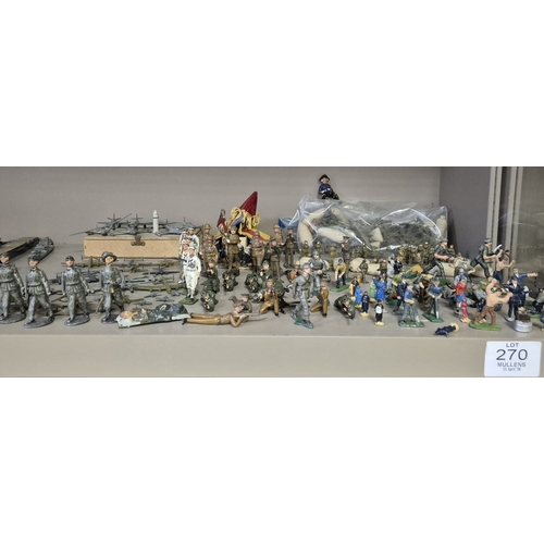 270 - A VARIED COLLECTION OF MODEL SOLDIERS, TOY AIRPLANES, etc. Various periods early to mid 20th century