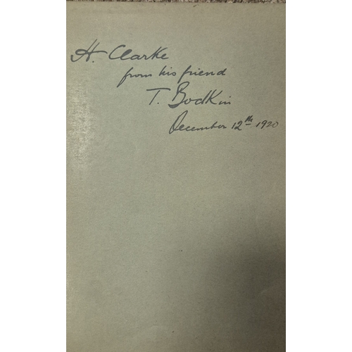 279 - FOUR IRISH LANDSCAPE PAINTERS 
by Thomas Bodkin Dublin 1920
This copy inscribed by the author Thomas... 