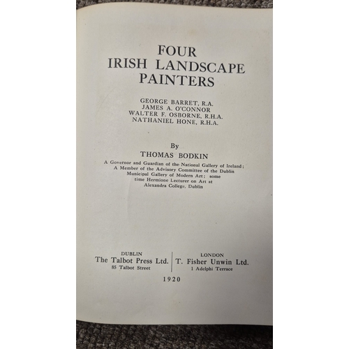279 - FOUR IRISH LANDSCAPE PAINTERS 
by Thomas Bodkin Dublin 1920
This copy inscribed by the author Thomas... 