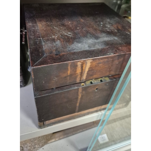 282 - A CASED APOTHECARY SET including numerous labelled vials, bottles, etc. Some still containing conten... 