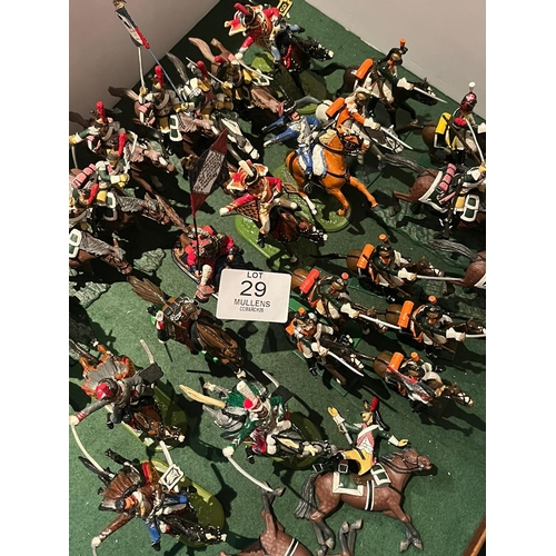 29 - MODEL SOLDIERS: Mainly cavalry.