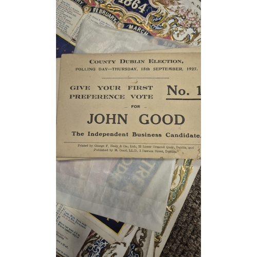 304 - AN INTERESTING COLLECTION OF ANTIQUE EPHEMERA to include several copies of mid 19th century almanacs... 