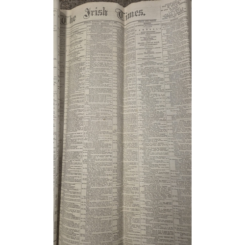 305 - A COLLECTION IRISH NEWSPAPERS including Saunders's Newsletter, Dublin Evening Mail, The Irish Times ... 