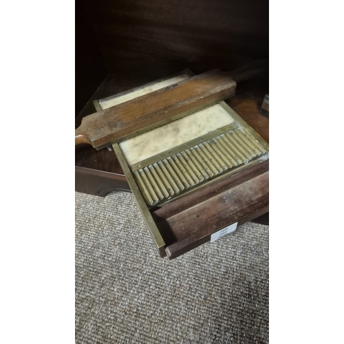 310 - A MIXED COLLECTION OF ANTIQUE MEDICAL AND OTHER INSTRUMENTS including two brass, timber and marble p... 