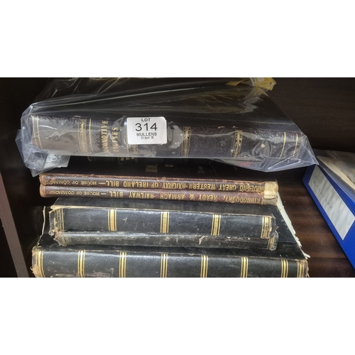 314 - RAILWAY: A BOUND VOLUME OF PAPERS RELATING TO LOCOMOTIVE ENGINES, etc. the first titled A Complete S... 